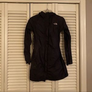 The North Face Black Trench Raincoat